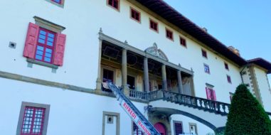 Utilizzo scala aerea per trasloco