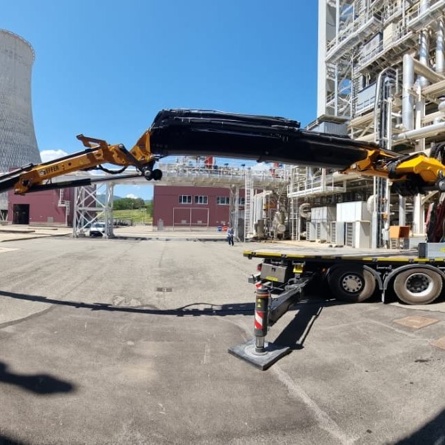Posizionamento materiale centrale Enel