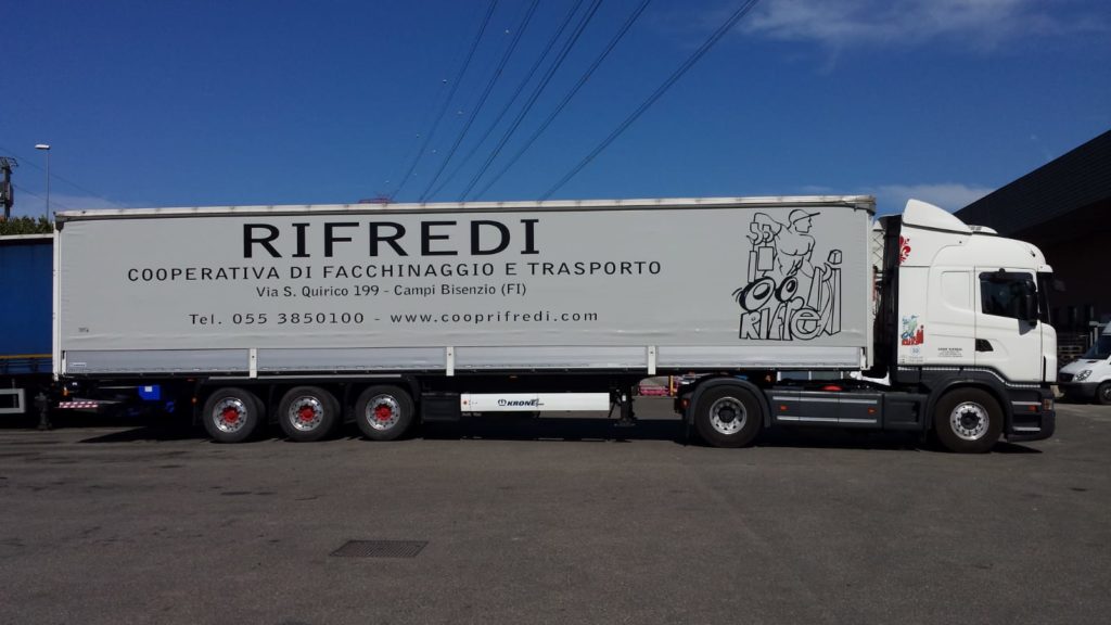 Mezzo 59 Bilico con semirimorchio centinato adibito a trasporto merci e smaltimento rifiuti