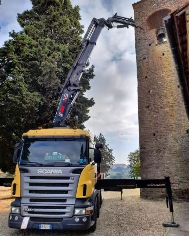 Smontaggio e sollevamento campane Artimino - Carmignano (PO)